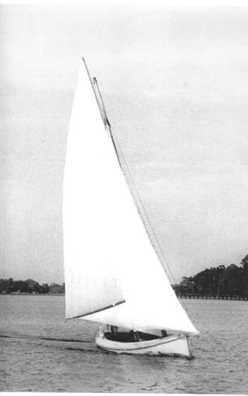Captain Johnny Miles’s log canoe