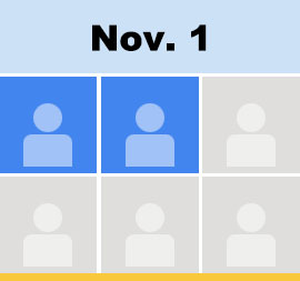 nov 1 calendar to click